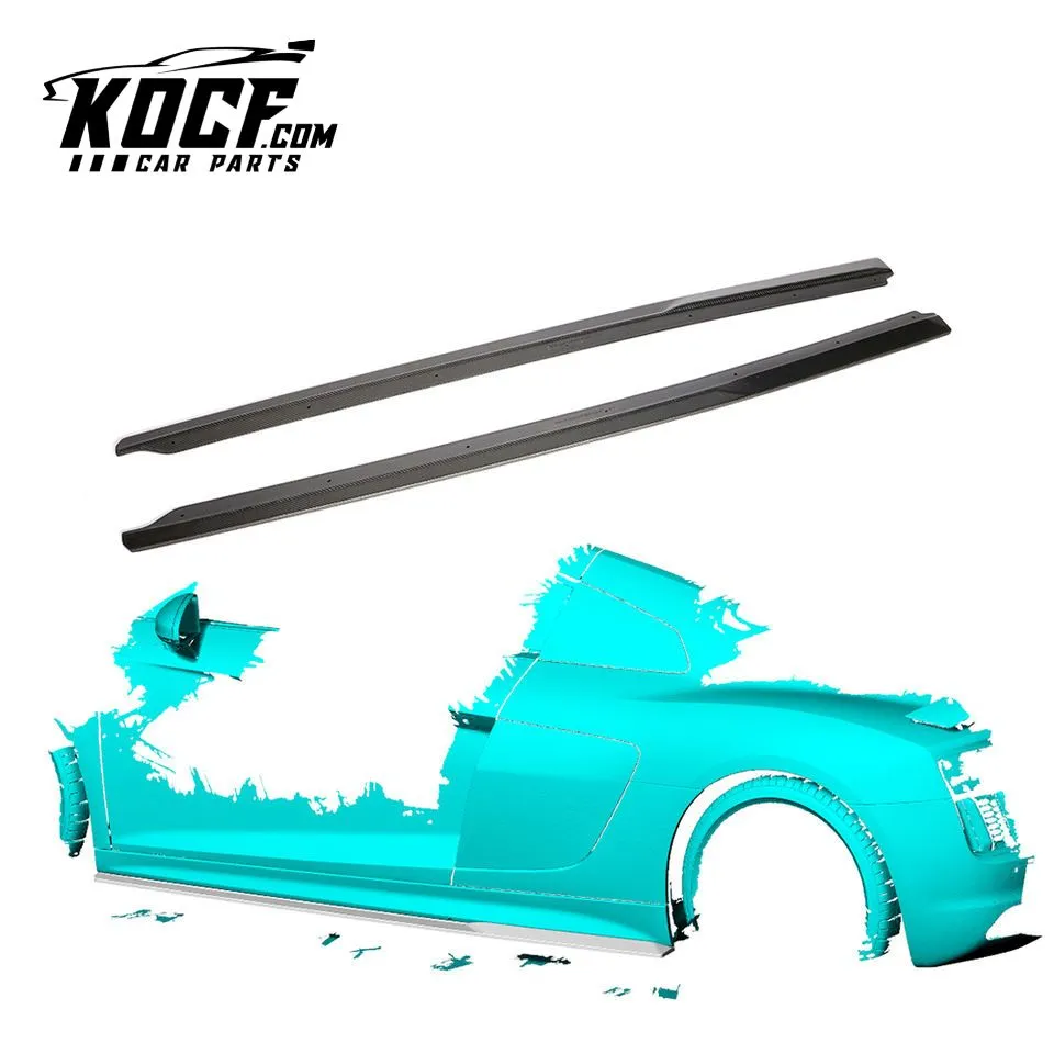 2016- 2018 R8 Carbon Fiber Side Skirts Extension for Audi R8 V10 Gen 2
