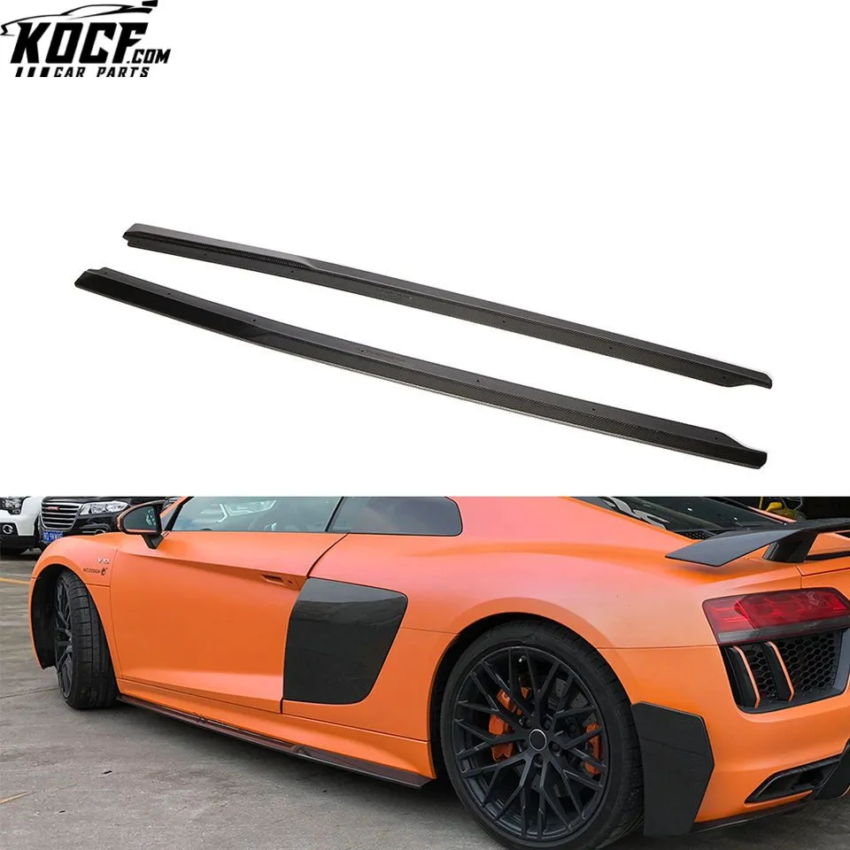 2016- 2018 R8 Carbon Fiber Side Skirts Extension for Audi R8 V10 Gen 2