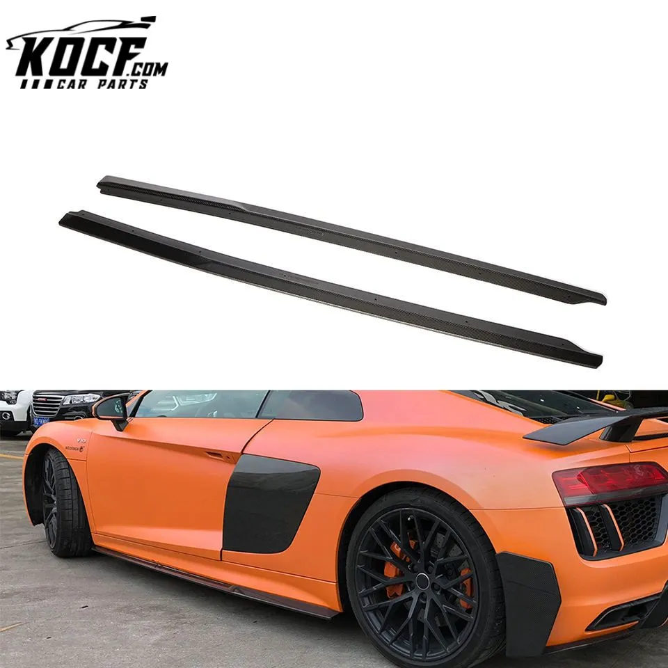 2016- 2018 R8 Carbon Fiber Side Skirts Extension for Audi R8 V10 Gen 2