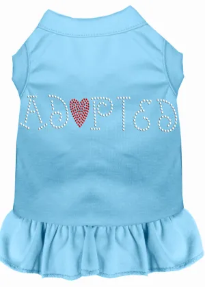 Adopted Rhinestone Dress Baby Blue Xxl