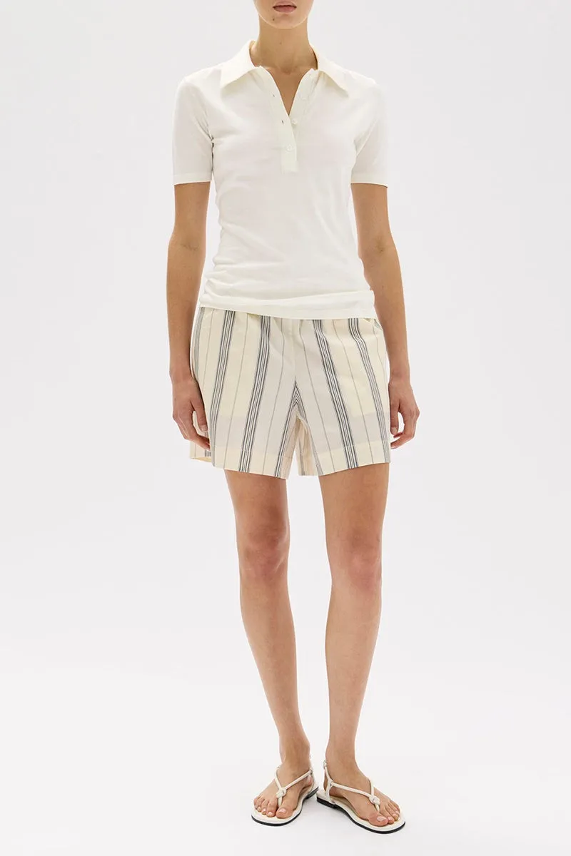 Assembly Label - Emmeline Knit Polo - Cream