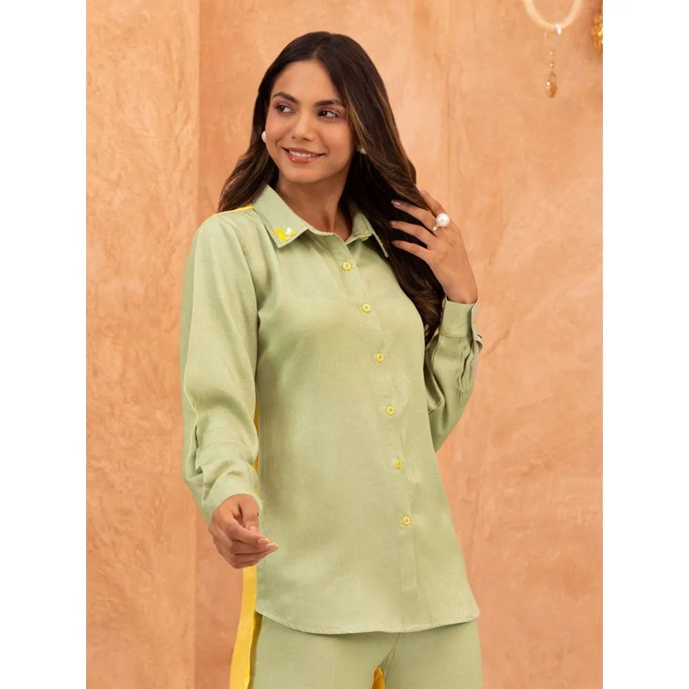 B'Infinite Butterfly Colorblock Shirt
