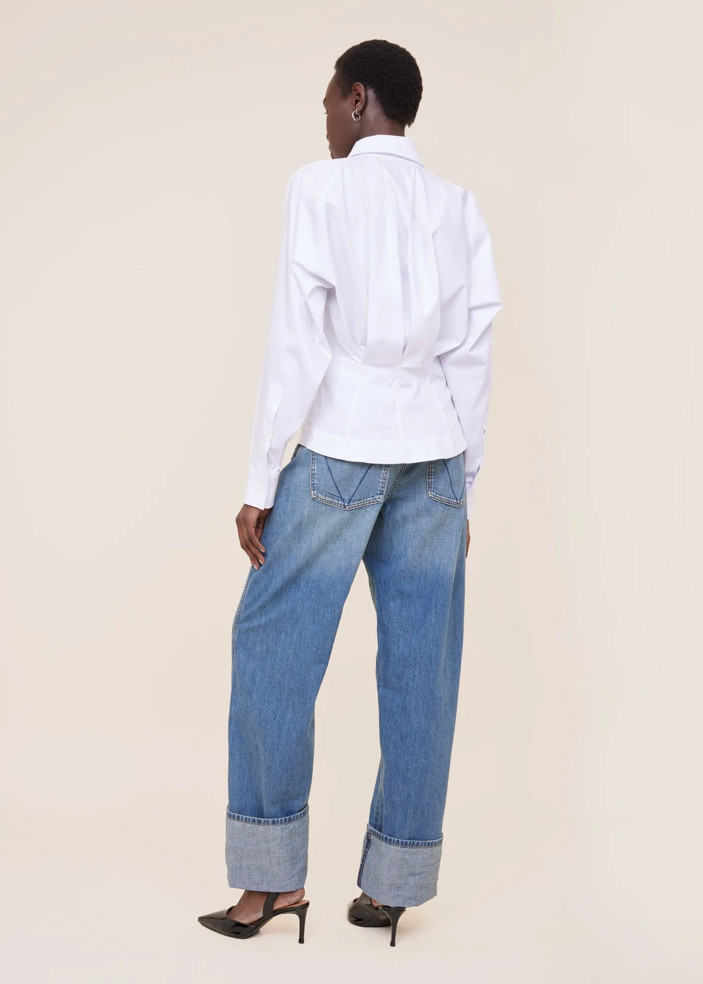 Blouse met plooien