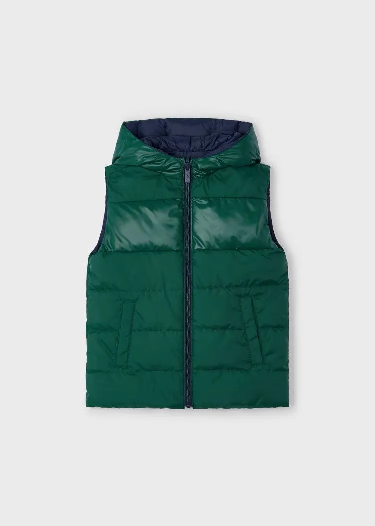 Boys Navy Reversible Vest by Mayoral