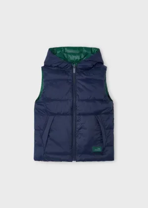 Boys Navy Reversible Vest by Mayoral