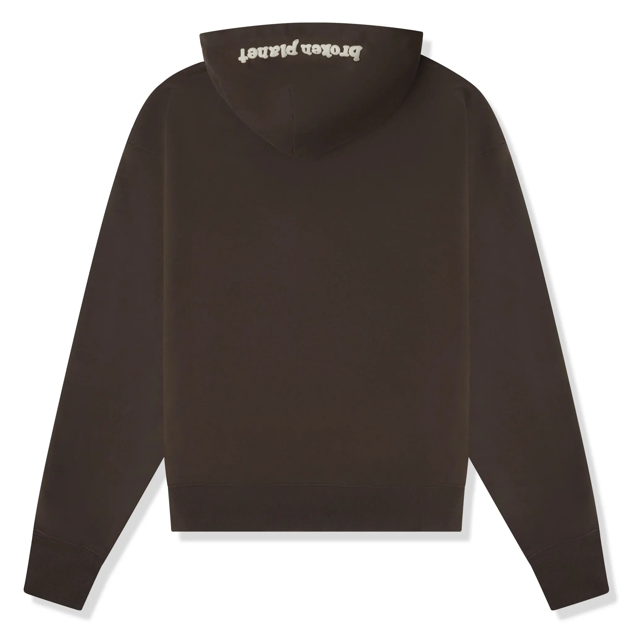 Broken Planet Outer Space Dark Brown Zip-Up Hoodie