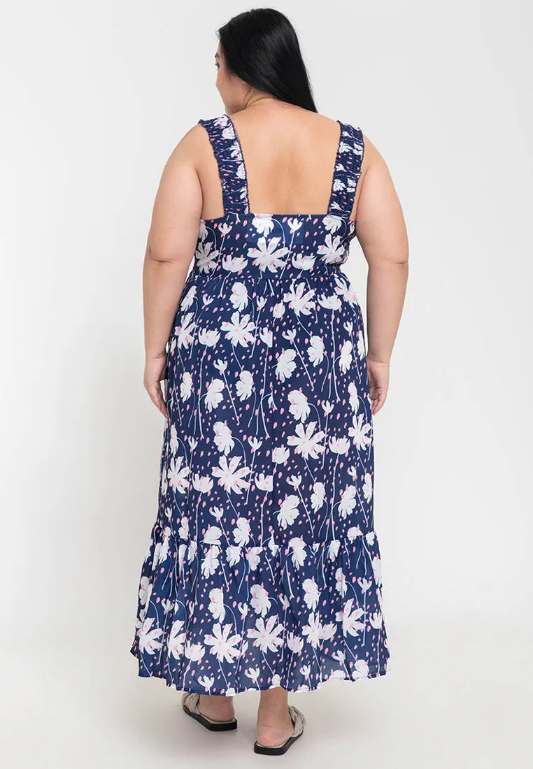 CALINA Sleeveless Smocked Dress