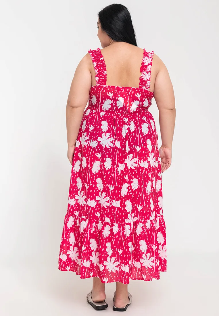 CALINA Sleeveless Smocked Dress