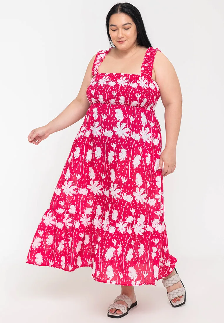 CALINA Sleeveless Smocked Dress