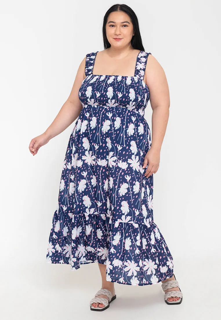 CALINA Sleeveless Smocked Dress
