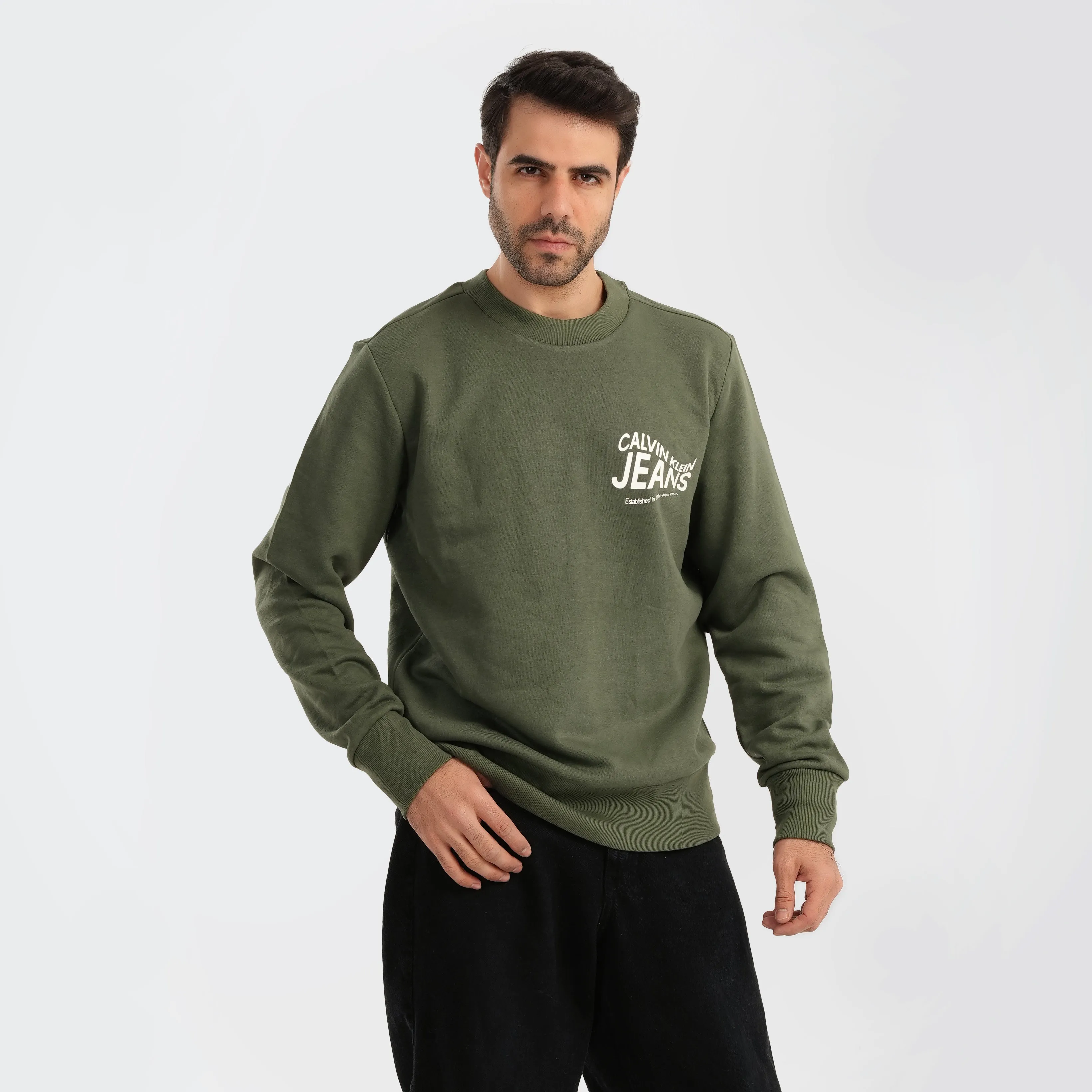 Calvin Klein Jeans Sweatshirt with rubber Logo