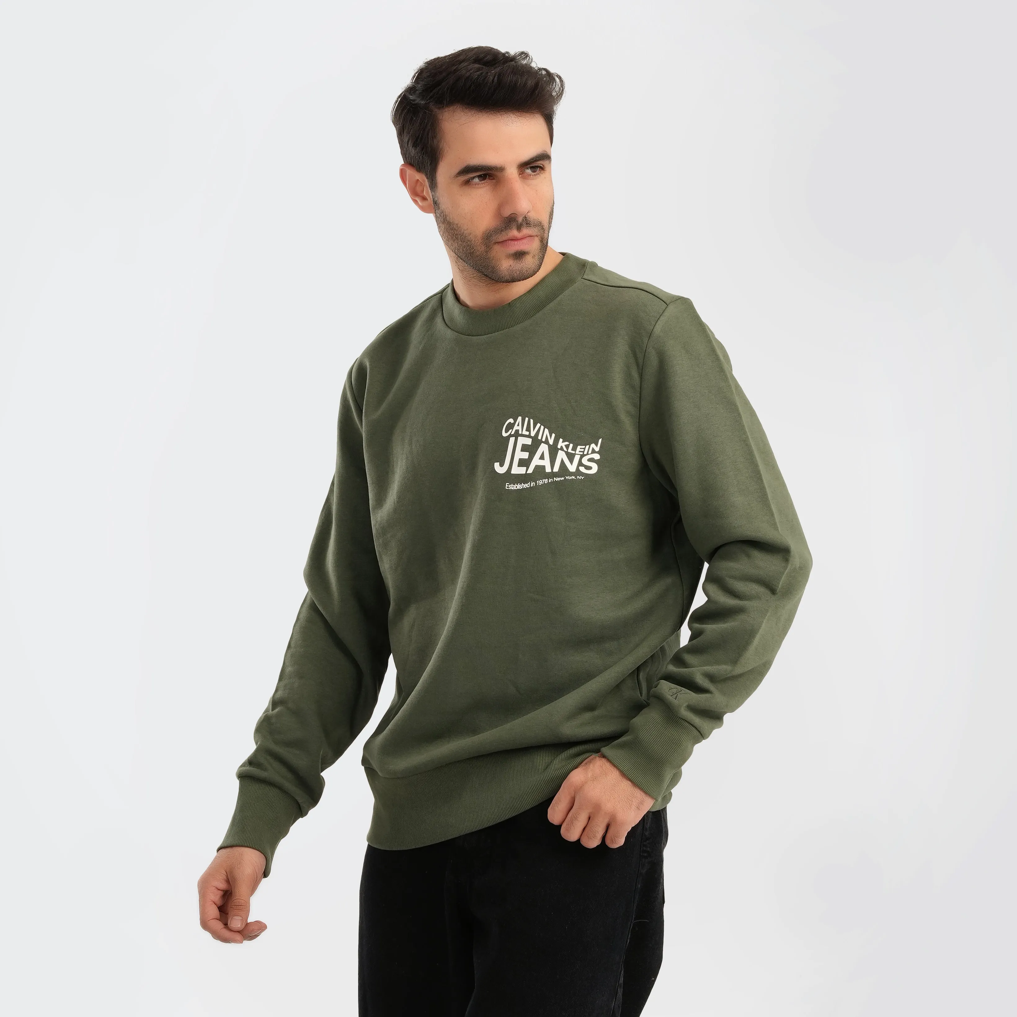 Calvin Klein Jeans Sweatshirt with rubber Logo