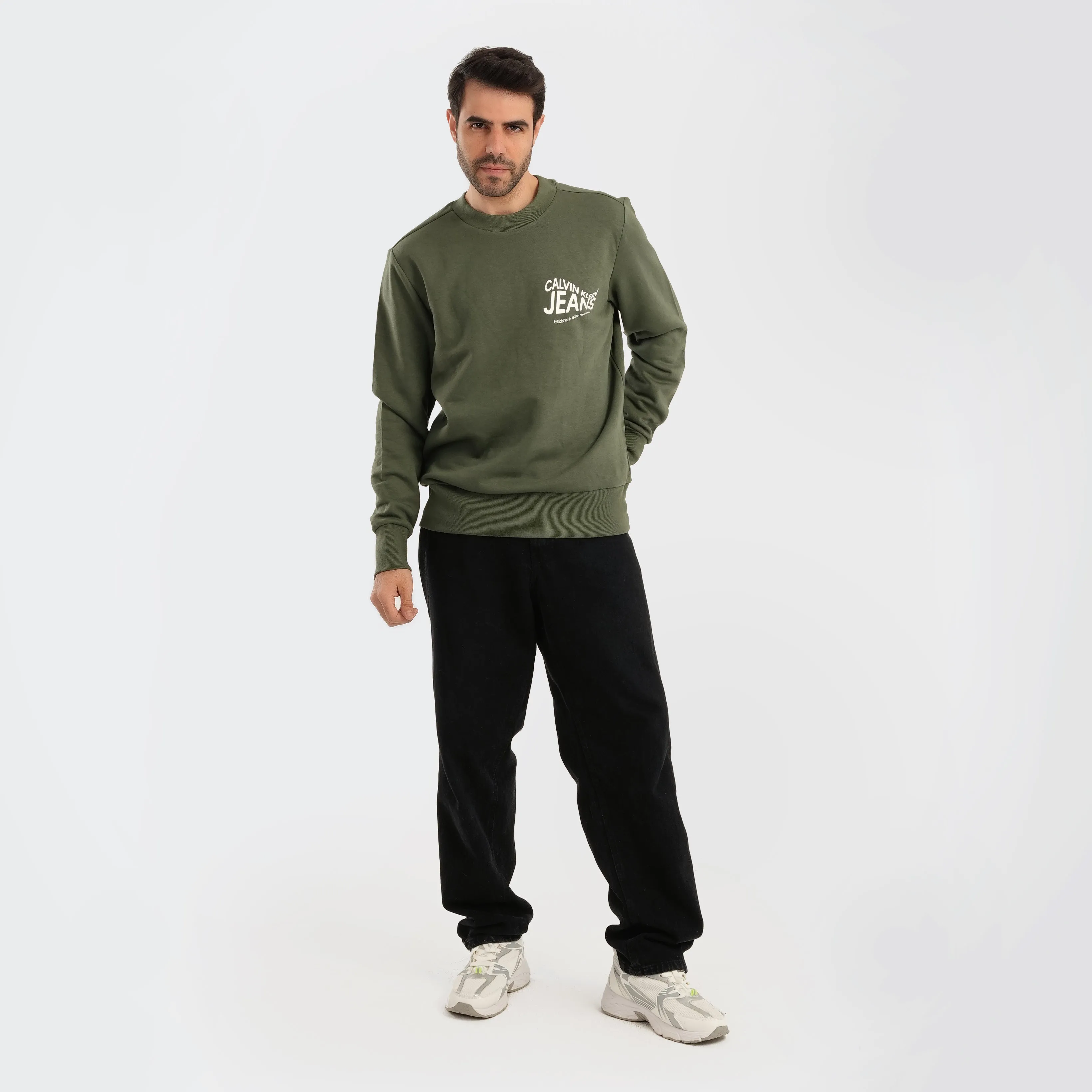 Calvin Klein Jeans Sweatshirt with rubber Logo