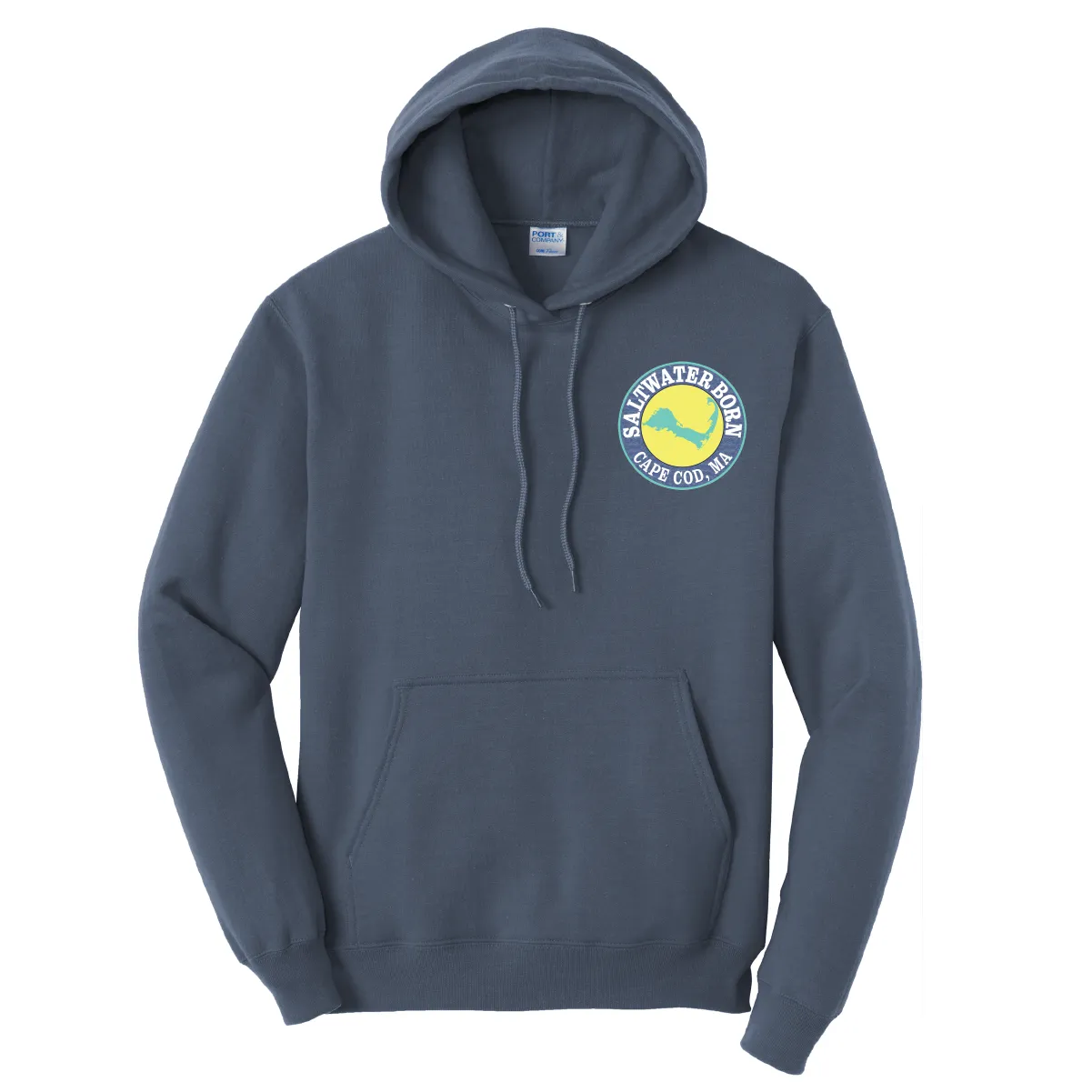 Cape Cod, MA Jaws Men's Cotton Hoodie