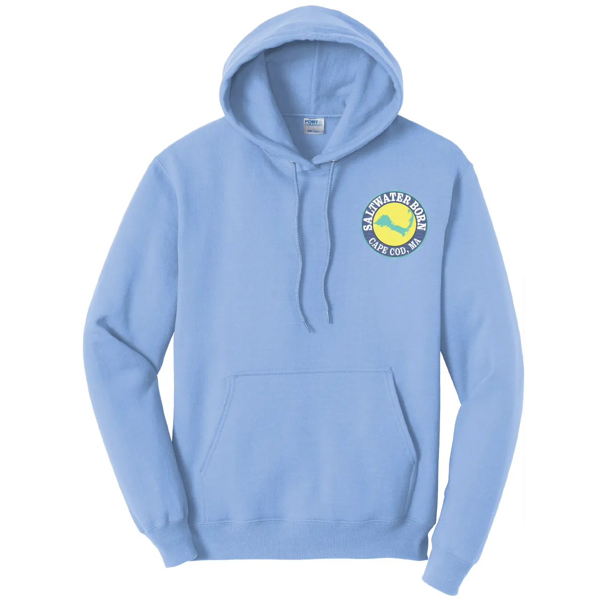 Cape Cod, MA Jaws Men's Cotton Hoodie