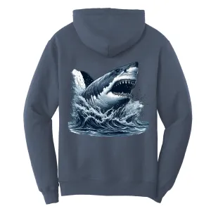 Cape Cod, MA Jaws Men's Cotton Hoodie