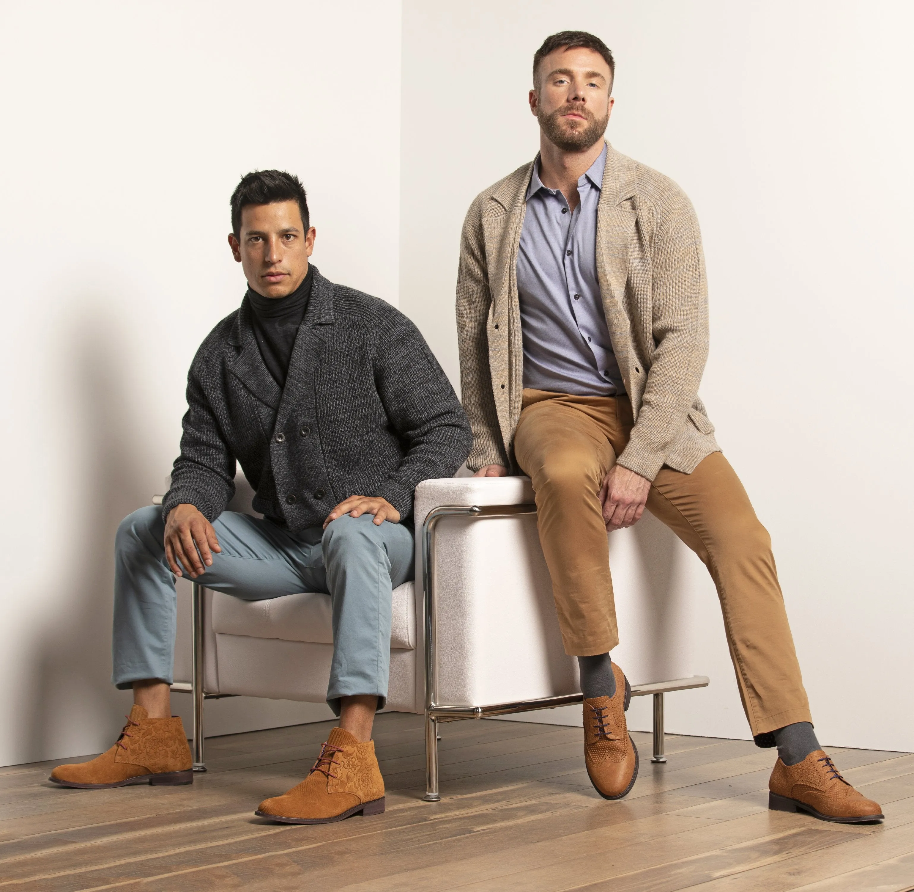 Christopher Xtrafine Charcoal Cardigan