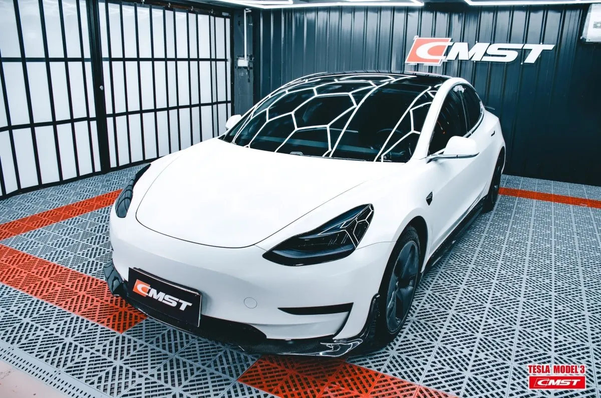 CMST Tuning V3 Side Skirts for Tesla Model 3 Performance/Base Carbon Fiber/FRP