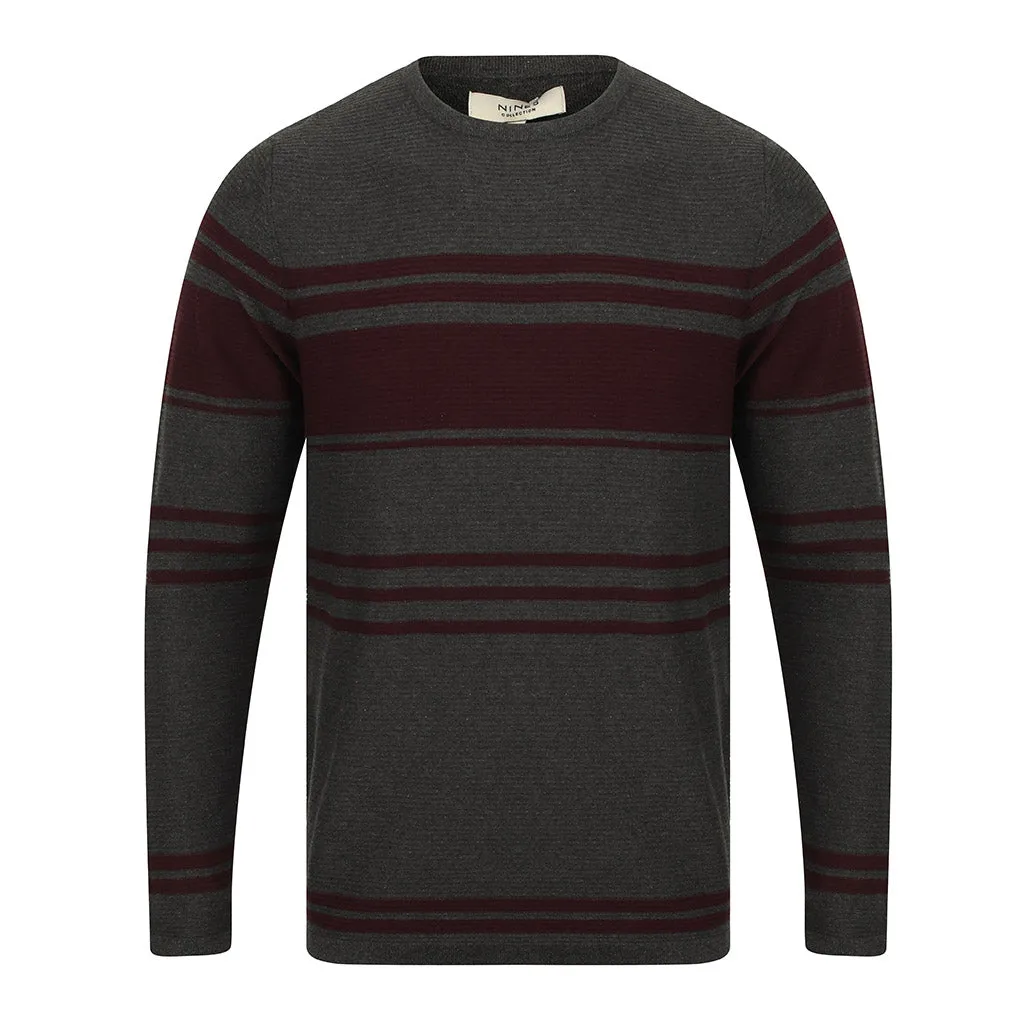 Cowdrey Crew Neck with Stripes Jumper