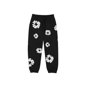 Denim Tears The Cotton Wreath Sweatpants Black (FW23)