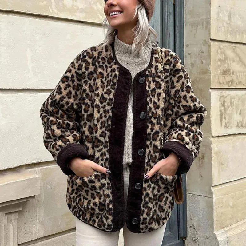 DIANA- Leopard Winter Jacket
