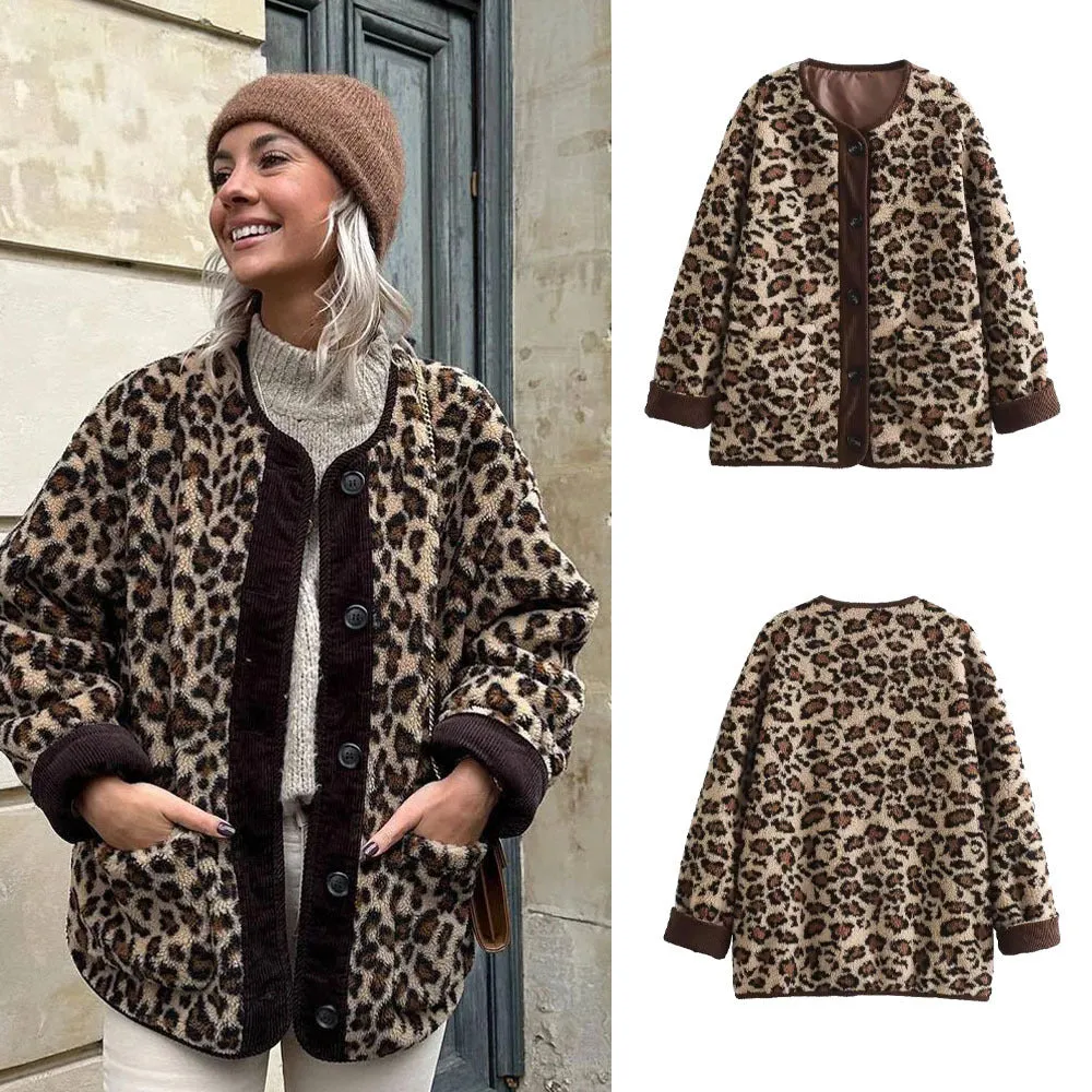 DIANA- Leopard Winter Jacket
