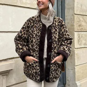 DIANA- Leopard Winter Jacket