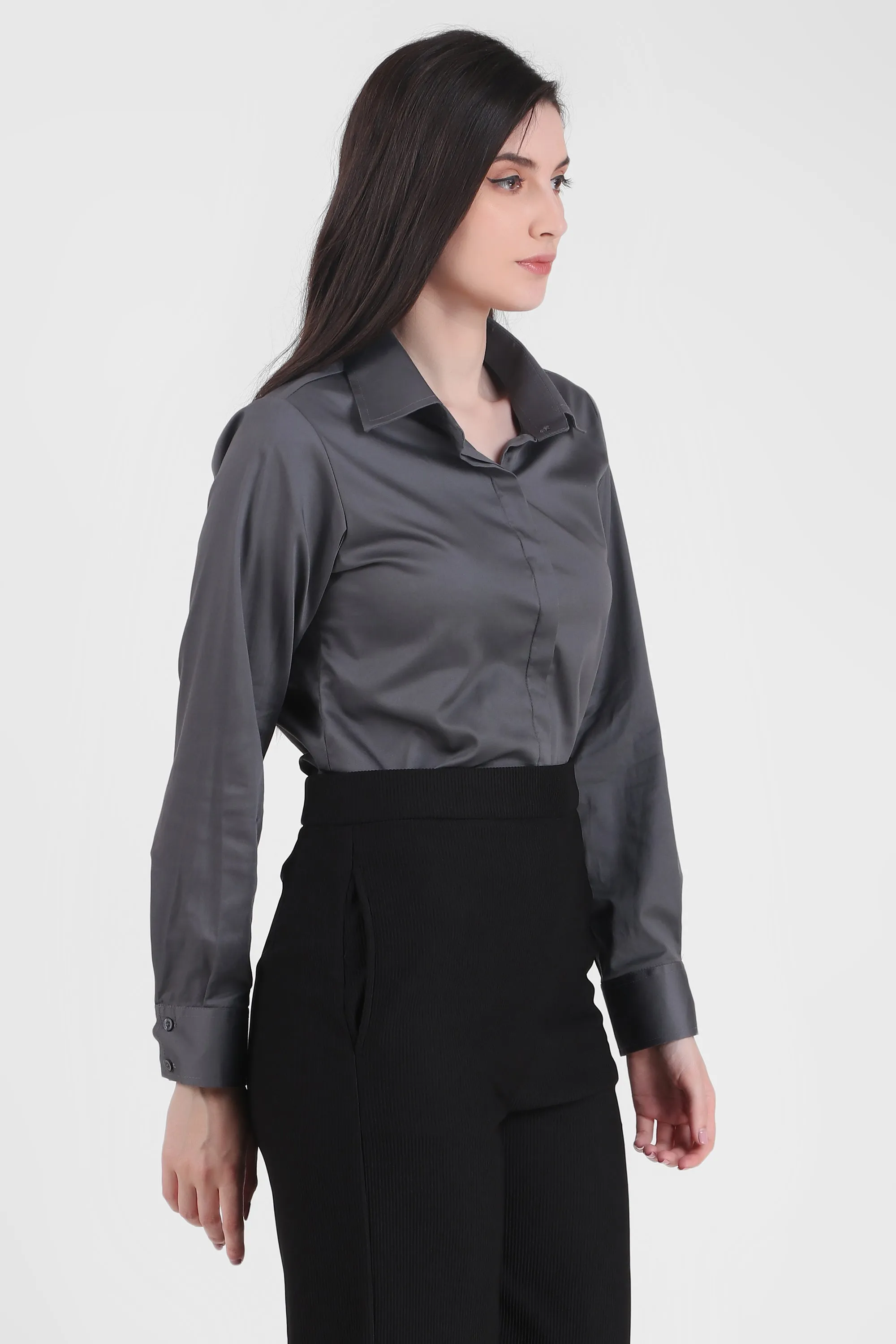 Essential Formal Shirt, Dark Gray