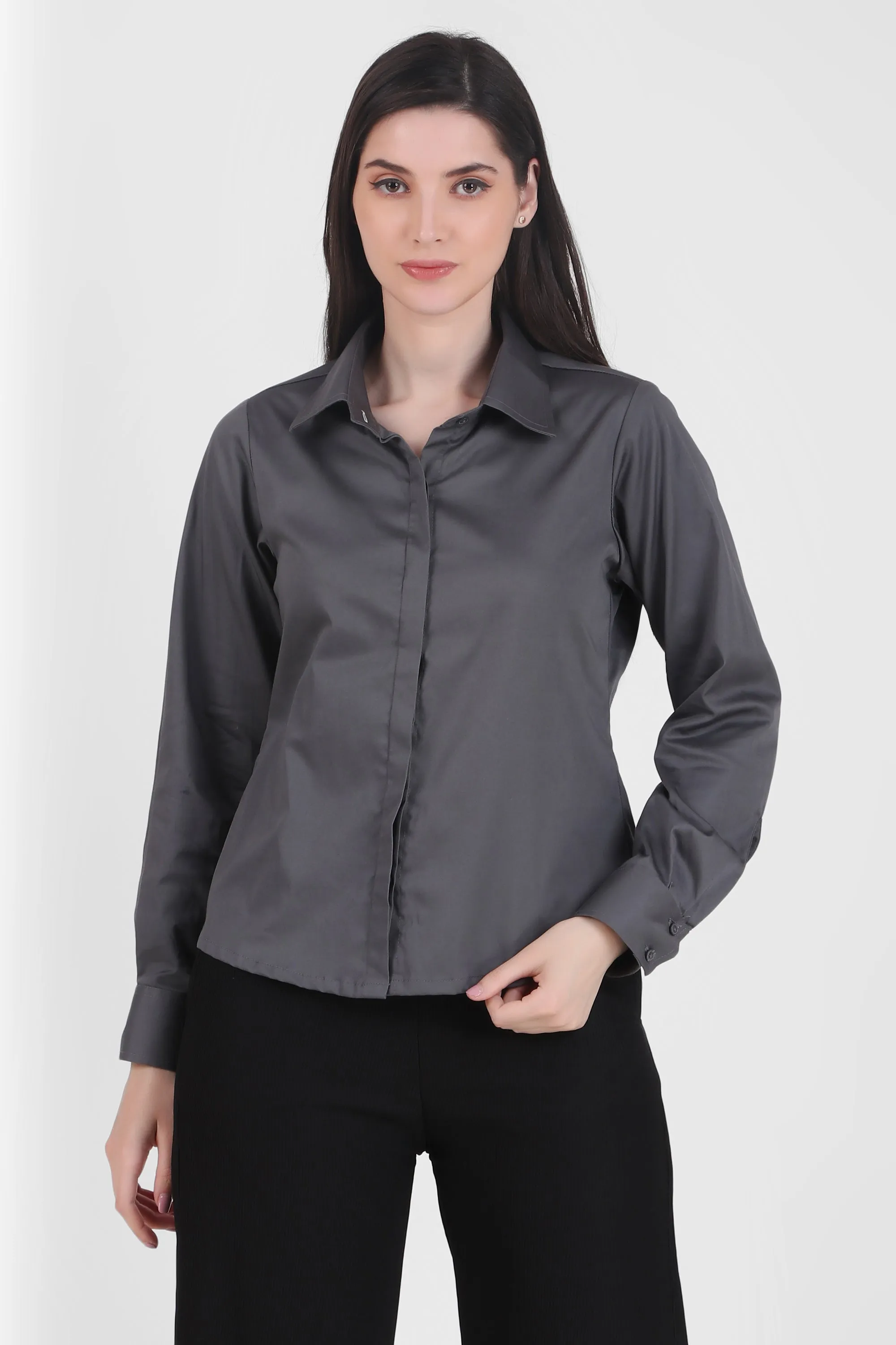 Essential Formal Shirt, Dark Gray
