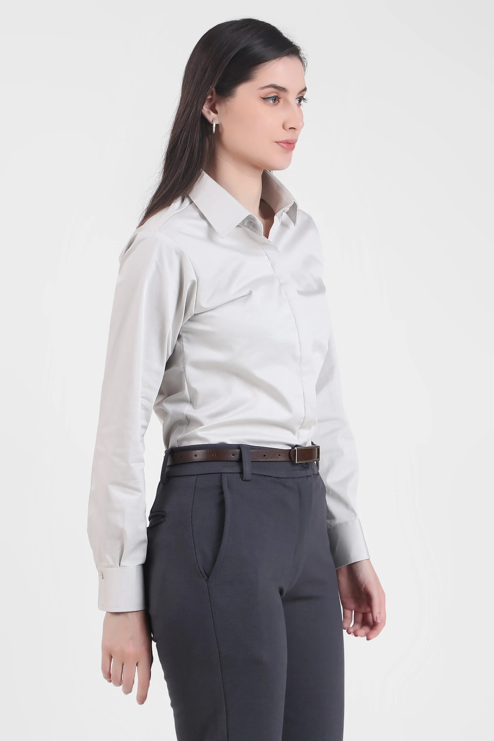 Essential Formal Shirt, Light Gray