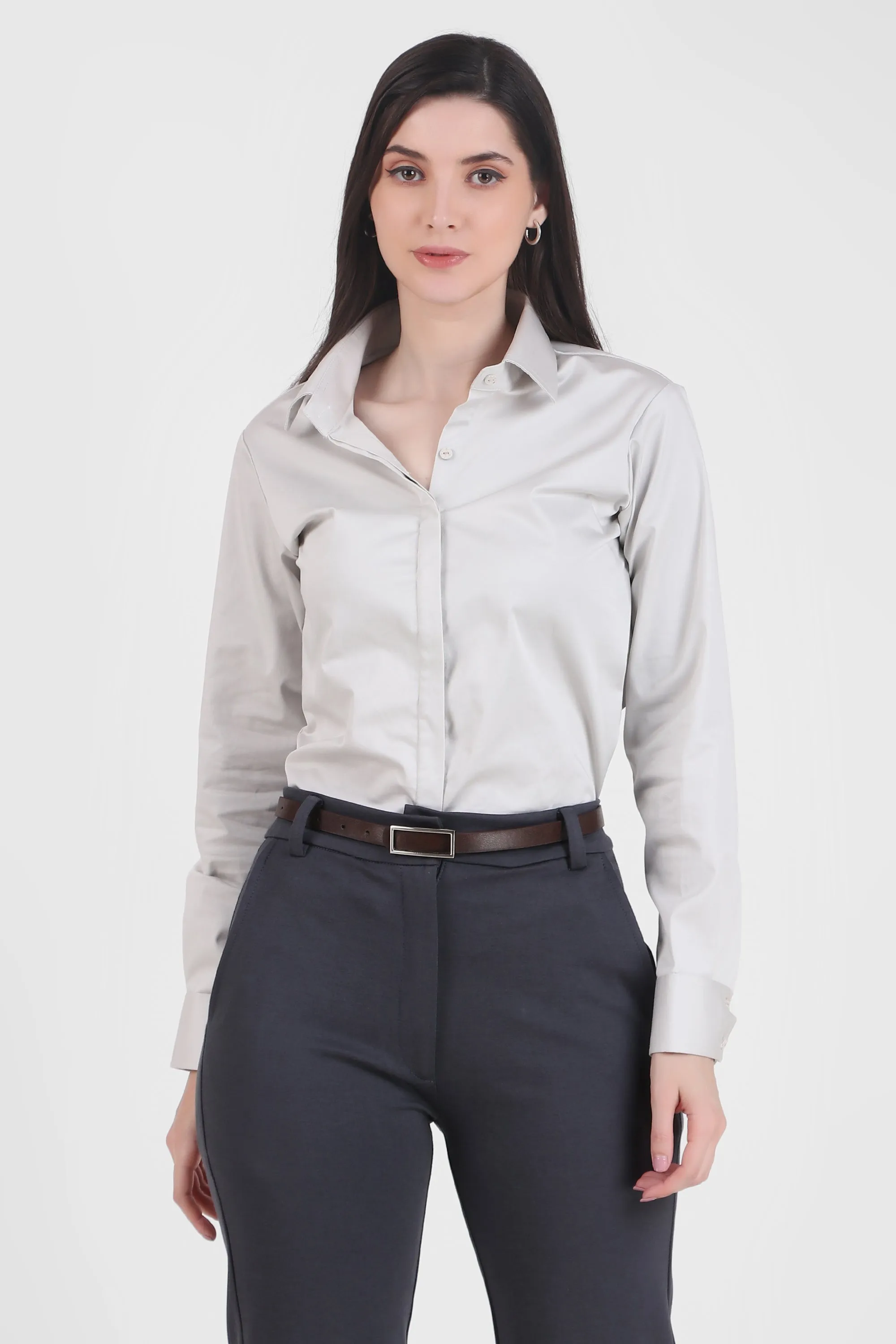Essential Formal Shirt, Light Gray