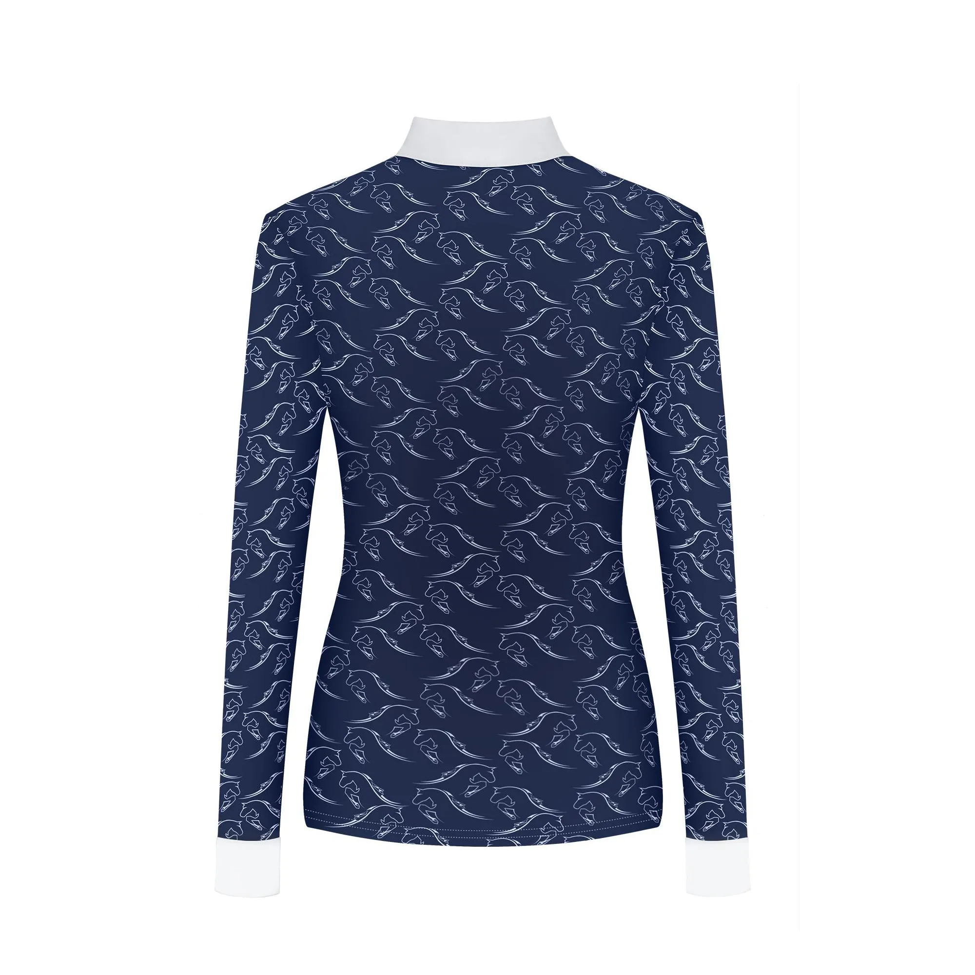 Fair Play Ladies Longsleeve Competition Shirt MINNA, Navy-White