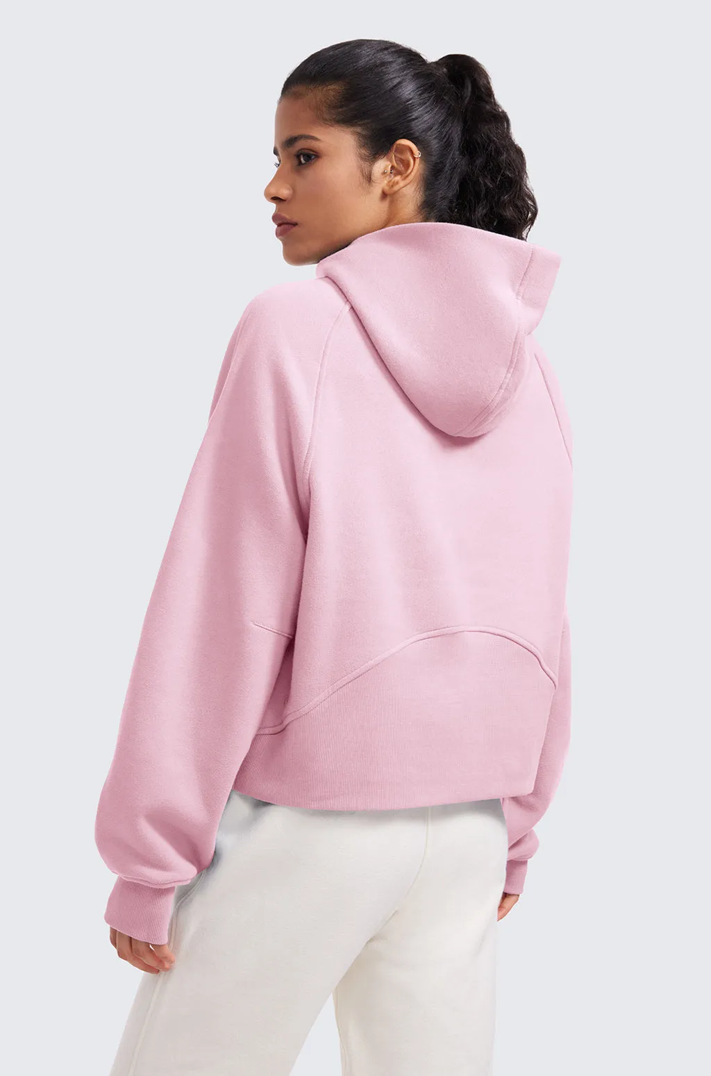 Fleece Lined Half Zip Hoodies