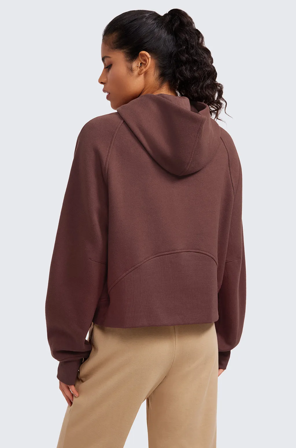 Fleece Lined Half Zip Hoodies