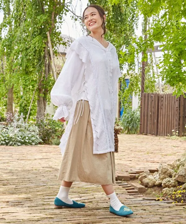 Fluffy Long Blouse