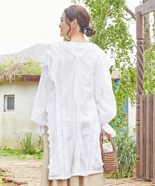 Fluffy Long Blouse