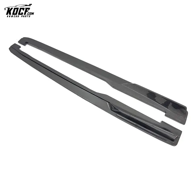 For 15-19 Audi TTRS MK3 Carbon Fiber Aero kit Front Bumper Lip Spoiler Side Splitter Canards