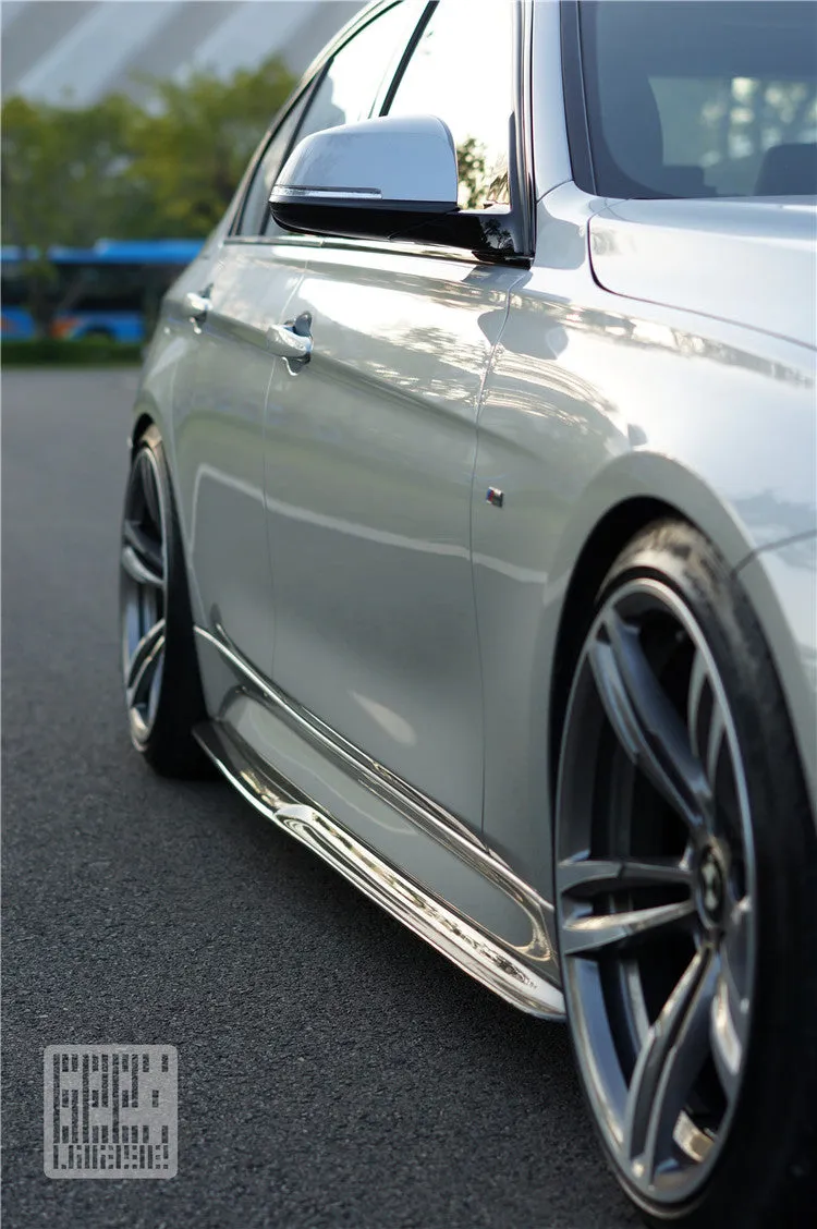 Geex Village Side Skirts for BMW 3 Series M Sport 340i 335i F30 F31 2012-2019 Carbon Fiber