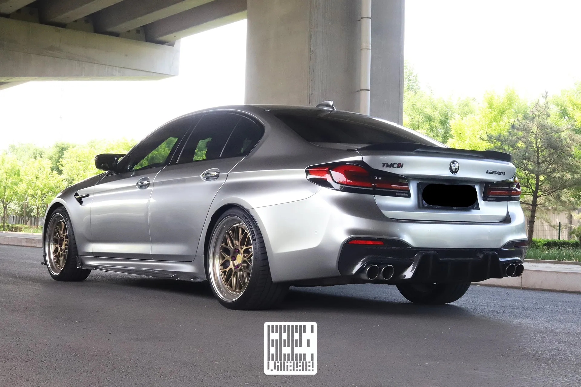 Geex Village Side Skirts for BMW M5C M5 F90 2018-2024 & 5 Series M550 540 G30 2017-2023 Carbon Fiber