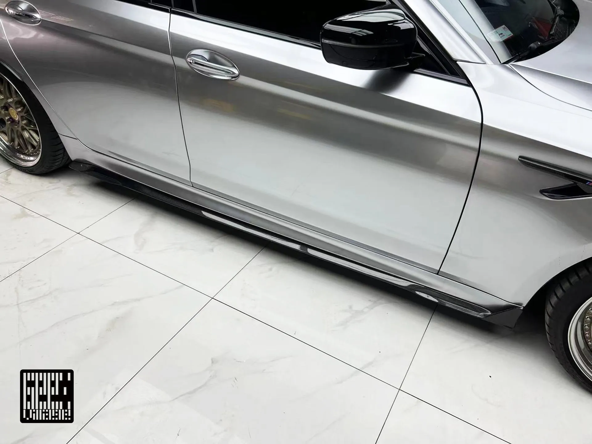 Geex Village Side Skirts for BMW M5C M5 F90 2018-2024 & 5 Series M550 540 G30 2017-2023 Carbon Fiber