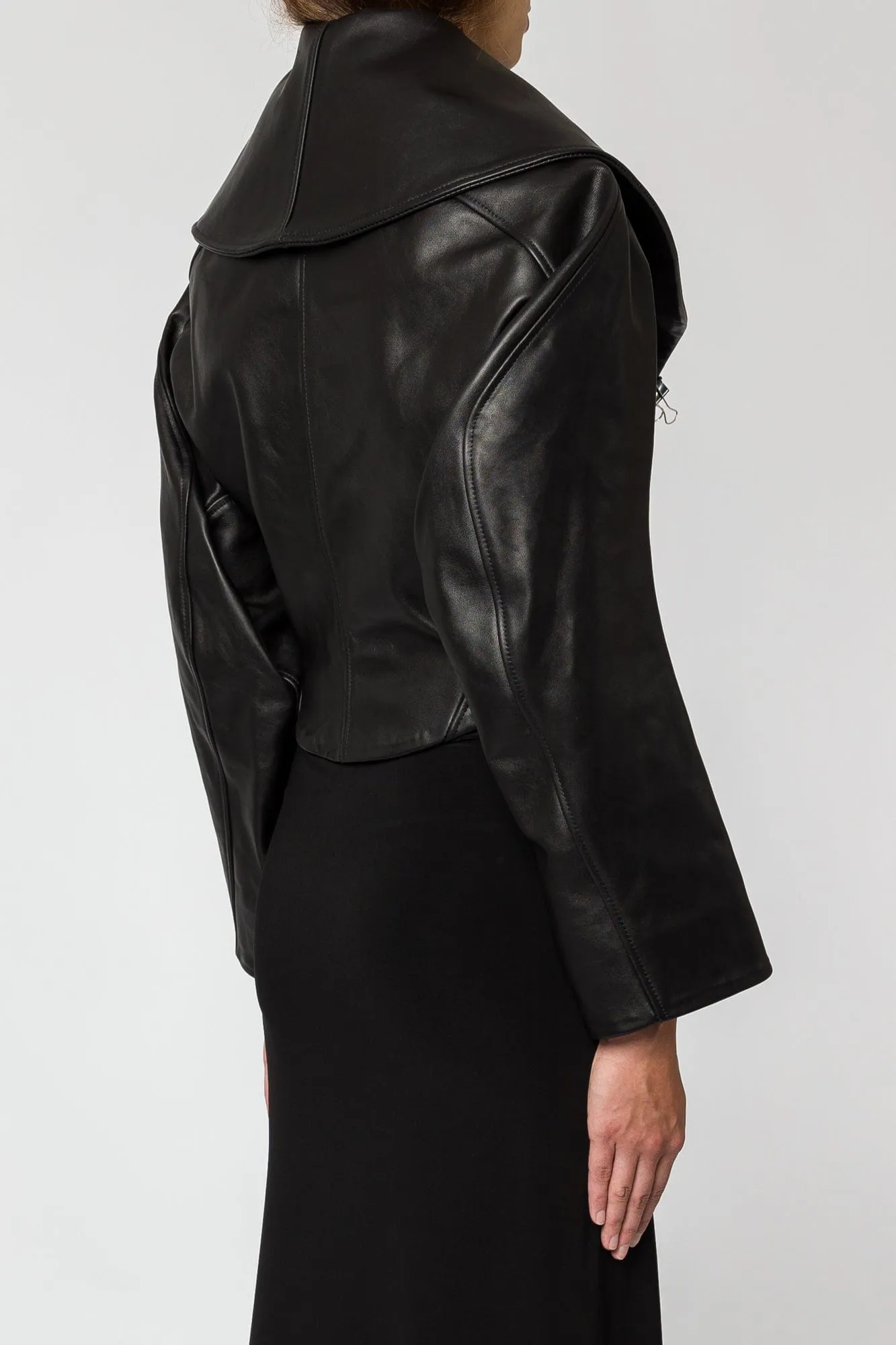 Grace Ling Circle Bolero with Biomorphic Buttons