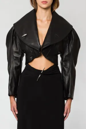 Grace Ling Circle Bolero with Biomorphic Buttons