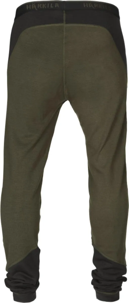 Harkila Base Warm long johns Willow green/Shadow brown