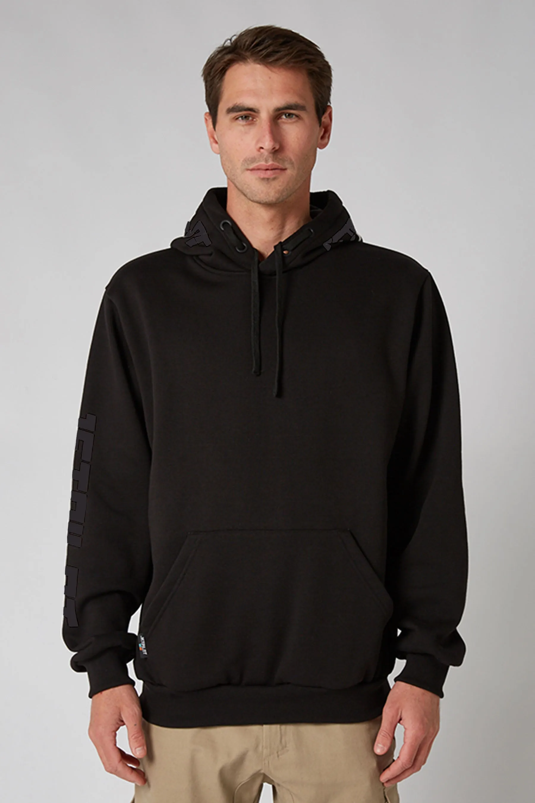 Jetpilot Sparked Mens Pullover Hoodie - Black/Coal