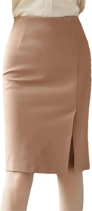 Ladies Office Pencil Skirts Elegant All-Match High Waist Slim Women Skirts Female Classic Vintage Casual Bottoms