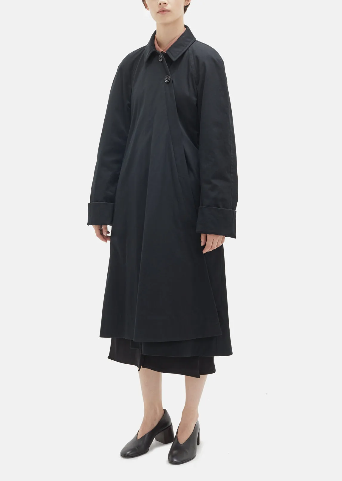 Light Cotton Twill Wadded Coat