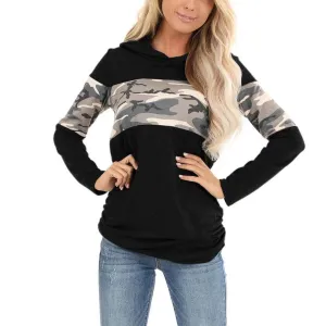 Loose Patchwork Hoodie