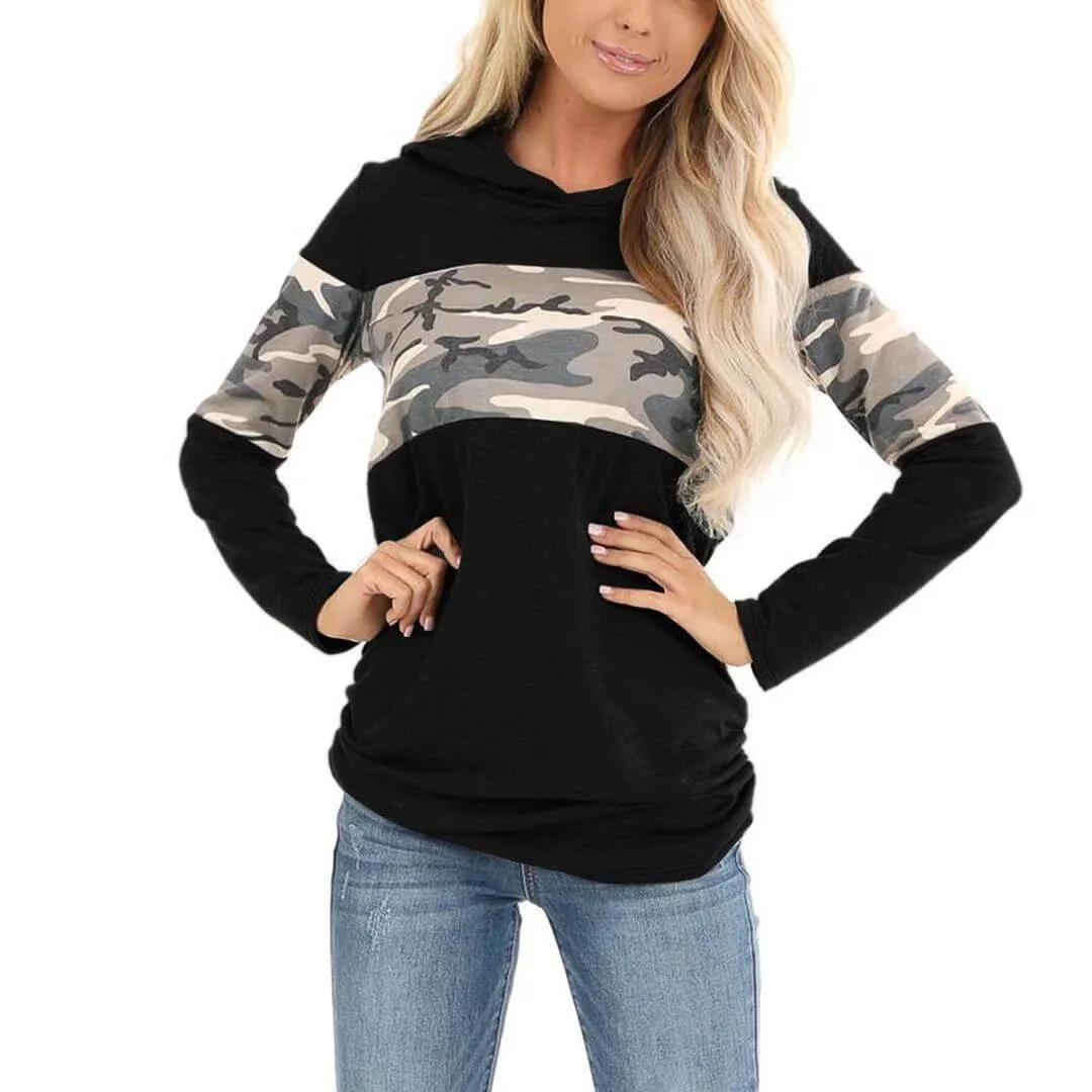 Loose Patchwork Hoodie
