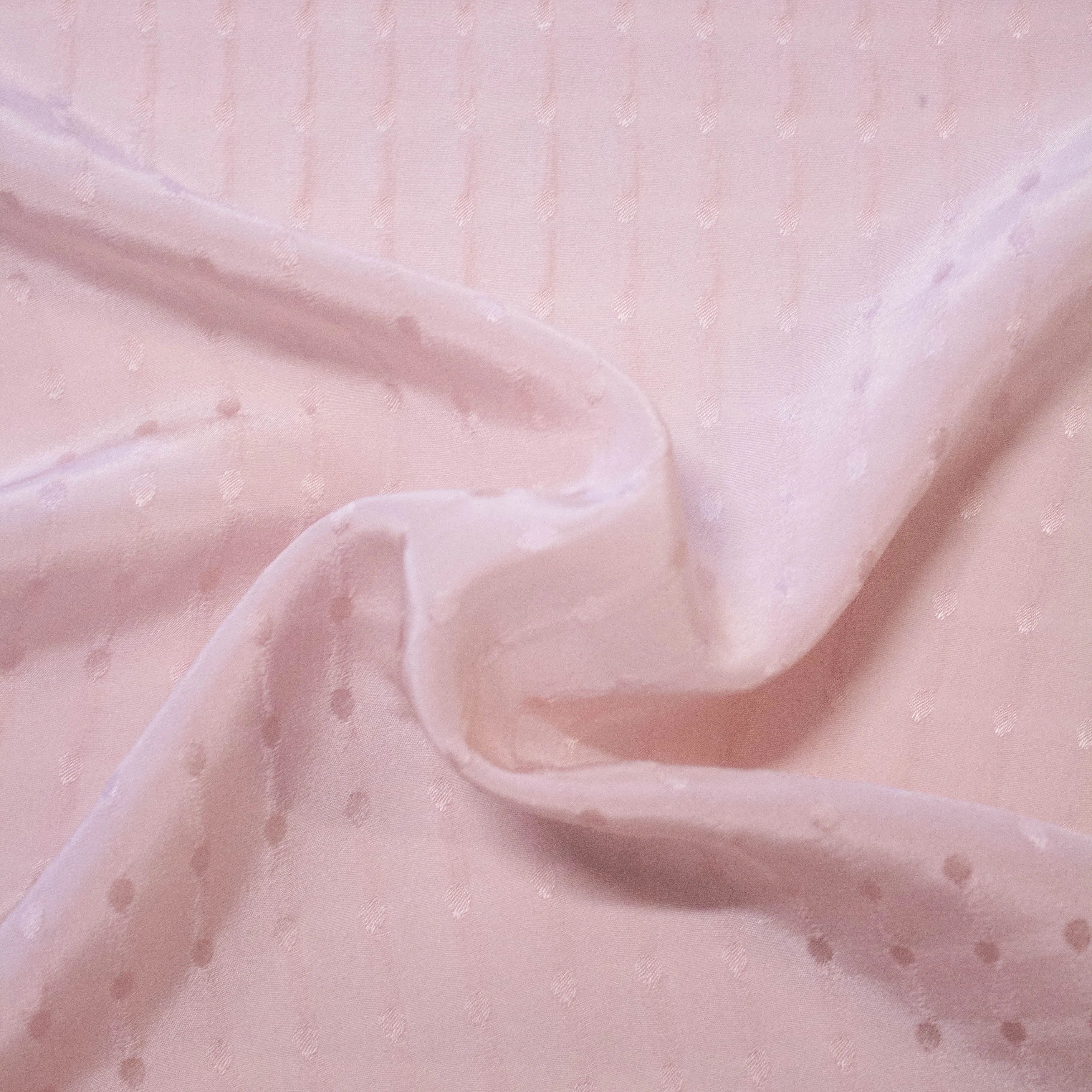 Luke Nude Dot Silk Crepe de Chine