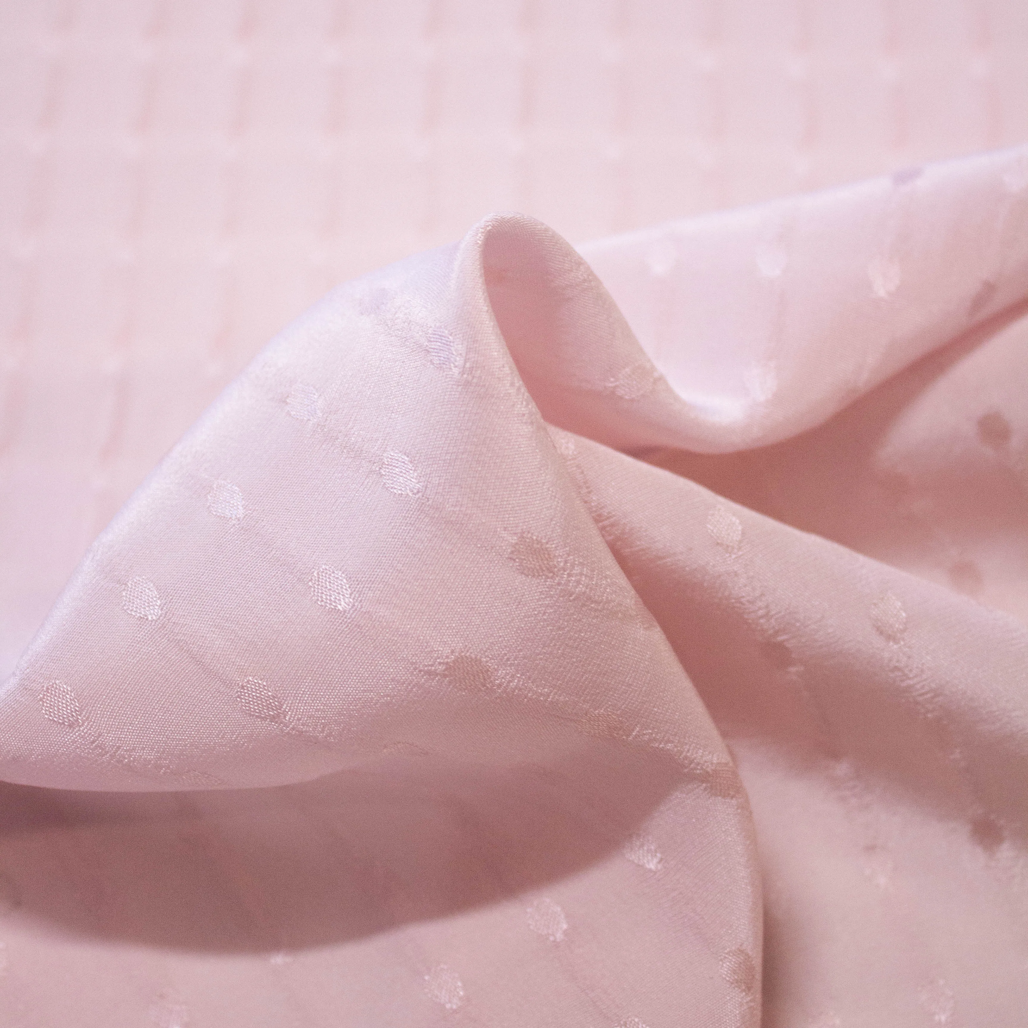 Luke Nude Dot Silk Crepe de Chine